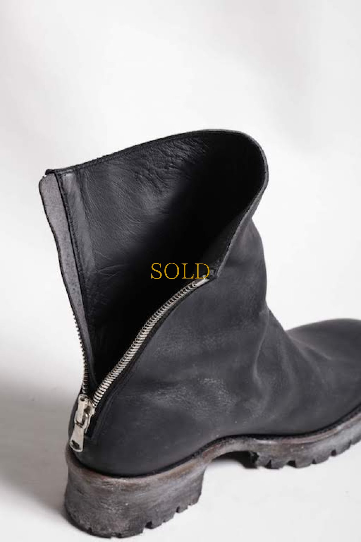 画像4: Thee OLD CIRCUS '' 1973 '' / CB-911 / " Black Sign " / イタリアンショルダーワンピースバックジップブーツ (4)