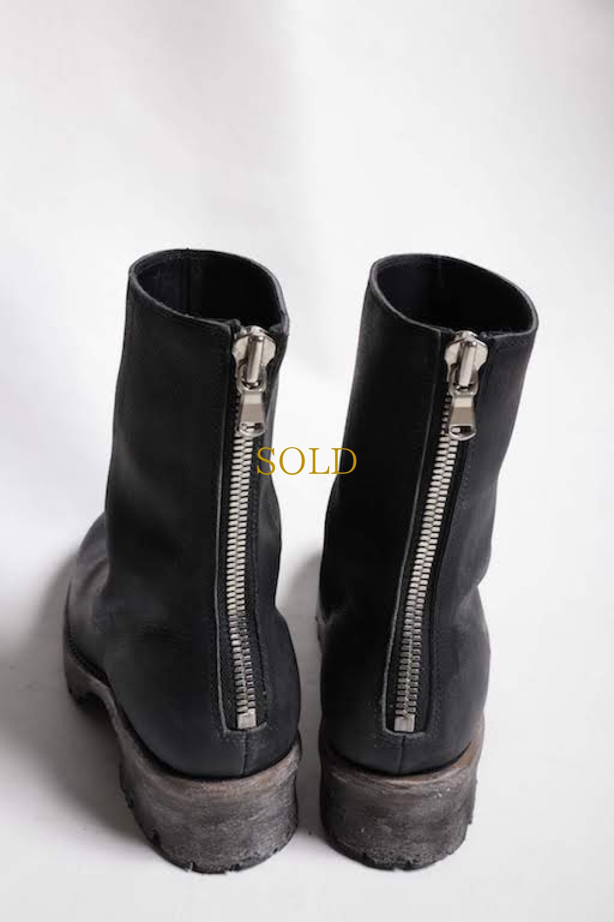 画像3: Thee OLD CIRCUS '' 1973 '' / CB-911 / " Black Sign " / イタリアンショルダーワンピースバックジップブーツ (3)