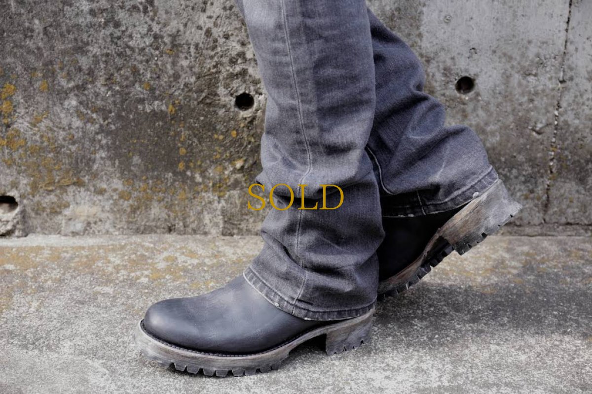 画像12: Thee OLD CIRCUS '' 1973 '' / CB-911 / " Black Sign " / イタリアンショルダーワンピースバックジップブーツ (12)