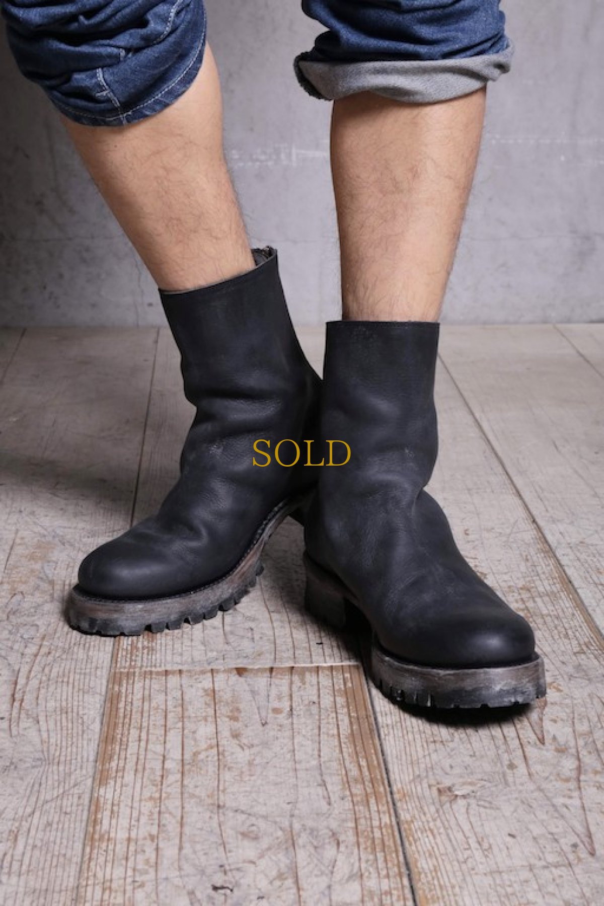 画像5: Thee OLD CIRCUS '' 1973 '' / CB-911 / " Black Sign " / イタリアンショルダーワンピースバックジップブーツ (5)