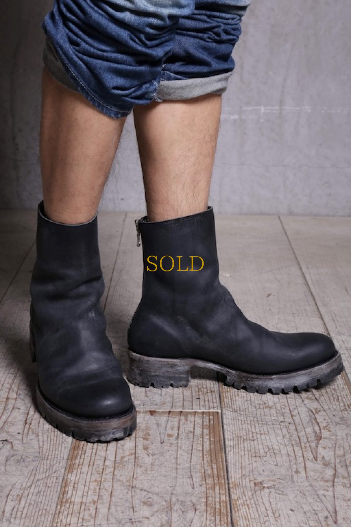 画像6: Thee OLD CIRCUS '' 1973 '' / CB-911 / " Black Sign " / イタリアンショルダーワンピースバックジップブーツ (6)