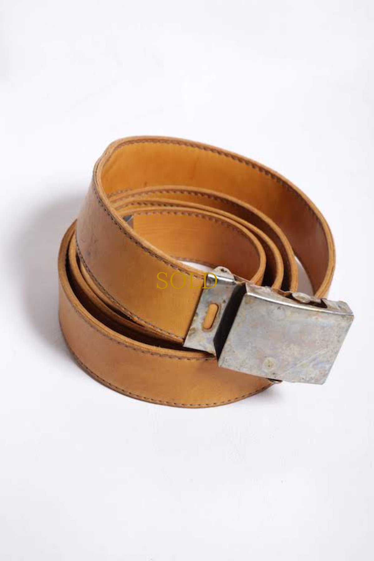 画像1: incarnation / インカネーション /  31811V-8777 HORSE LEATHER BELT GI SMALL  (1)