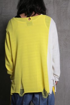 画像4: JUVENILE HALL ROLLCALL / ジュヴェナイルホールロールコール / 1290 / TWO TONE COLOR CRASH KNIT  (4)