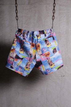 画像1: JUVENILE HALL ROLLCALL / ジュヴェナイルホールロールコール / 1266 / DISTOPIA PRINT SHORT PANTS (1)