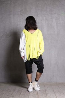 画像13: JUVENILE HALL ROLLCALL / ジュヴェナイルホールロールコール / 1290 / TWO TONE COLOR CRASH KNIT  (13)