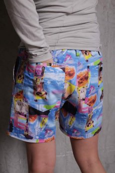 画像11: JUVENILE HALL ROLLCALL / ジュヴェナイルホールロールコール / 1266 / DISTOPIA PRINT SHORT PANTS (11)