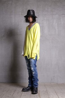 画像10: JUVENILE HALL ROLLCALL / ジュヴェナイルホールロールコール / 1290 / TWO TONE COLOR CRASH KNIT  (10)