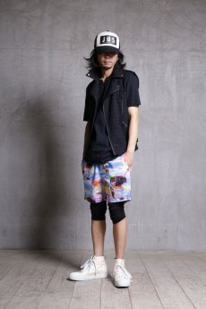 画像13: JUVENILE HALL ROLLCALL / ジュヴェナイルホールロールコール / 1266 / DISTOPIA PRINT SHORT PANTS (13)