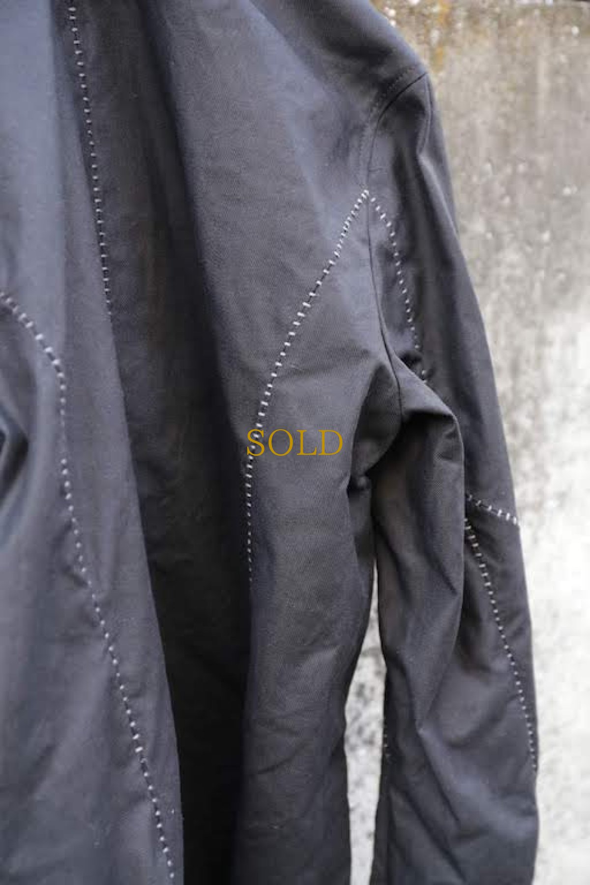 画像8: Thee OLD CIRCUS '' 1973 '' / 9121 / " Gray Bone " / 12oz サージストレッチ スタンドフォールカラー裏なしコート (8)