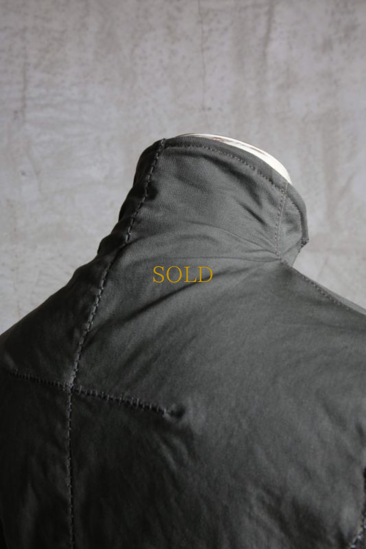 画像6: Thee OLD CIRCUS '' 1973 '' / 9134 / " Old Time " / 高密度ストレッチオックス ディストーションネックロングシャツコート (6)