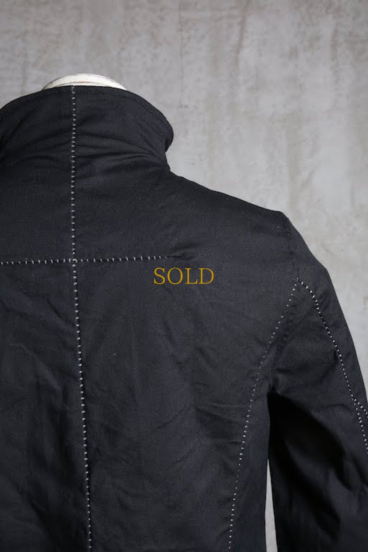 画像8: Thee OLD CIRCUS '' 1973 '' / 9134 / " Old Time " / 高密度ストレッチオックス ディストーションネックロングシャツコート (8)