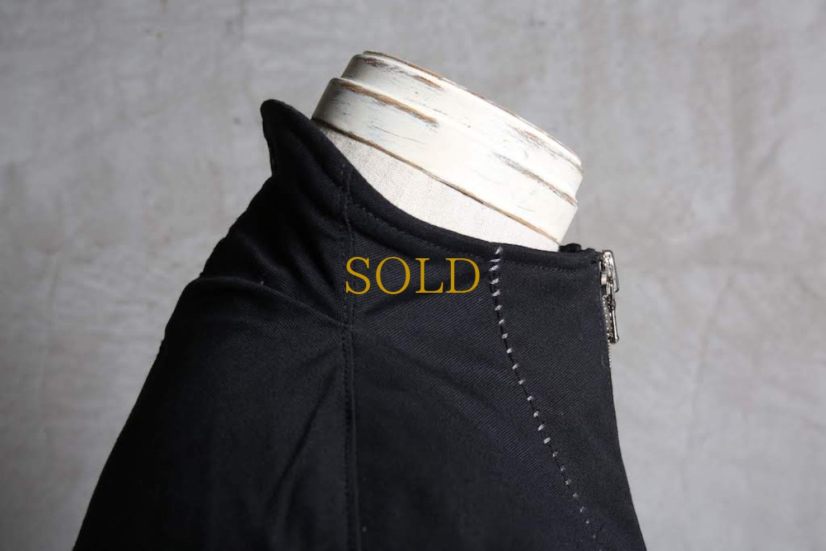 画像4: Thee OLD CIRCUS '' 1973 '' / 9134 / " Old Time " / 高密度ストレッチオックス ディストーションネックロングシャツコート (4)