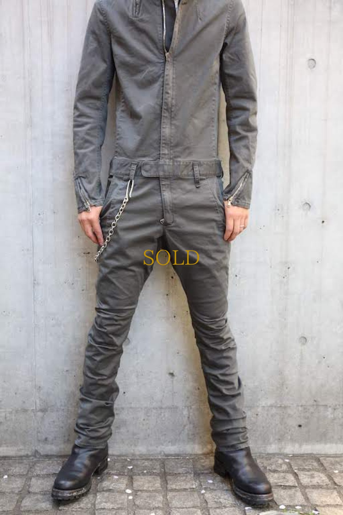 画像14: Thee OLD CIRCUS '' 1973 '' / 9111 / " Violet Blue " / 30/20 ストレッチサテン ディストーションジャンプスーツ (14)