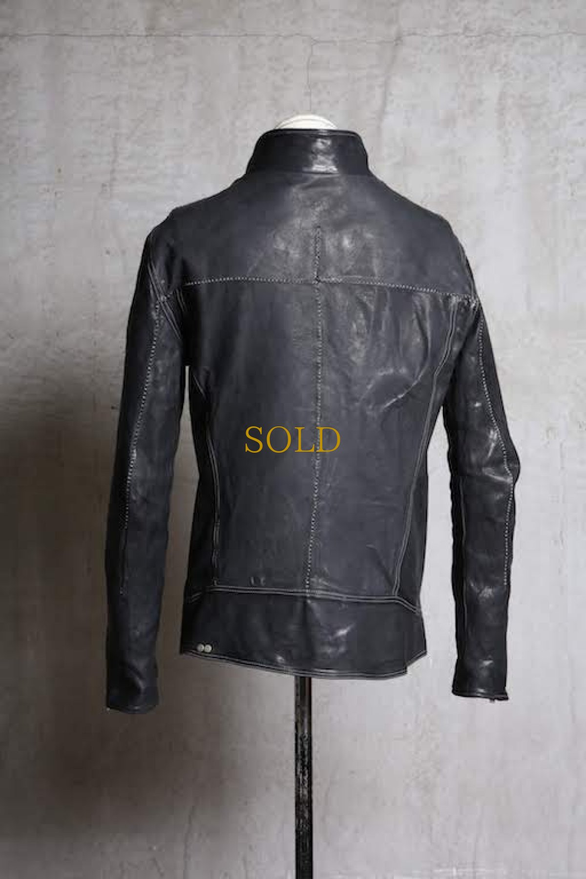 画像2: Linea_f by incarnation / インカネーション リネアエフ / MMXIX-V-41287 Z/F BLOUSON H/N MOTO #2 O/P ARM LINED (2)