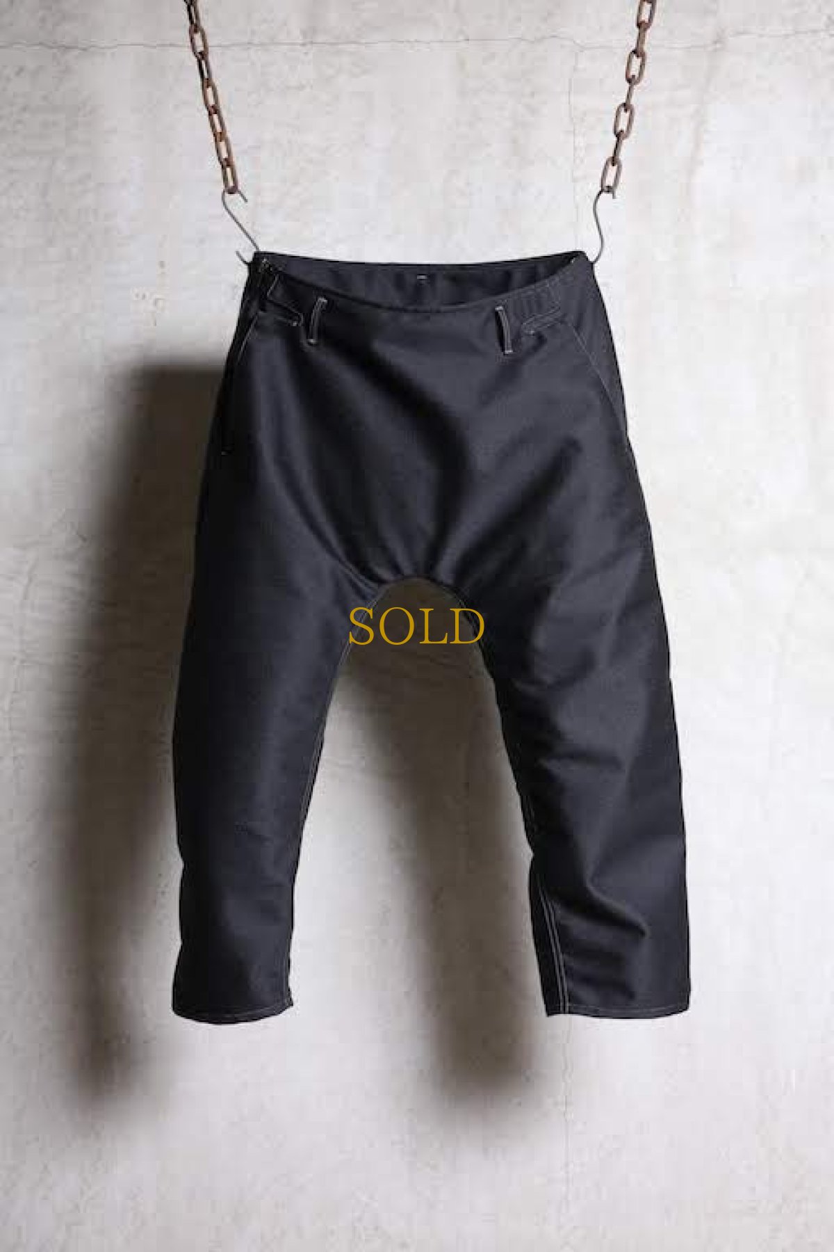 画像4: Linea_f by incarnation / インカネーション リネアエフ / MMXIX-6460W / WOOL CROPPED FLAT PANTS (4)