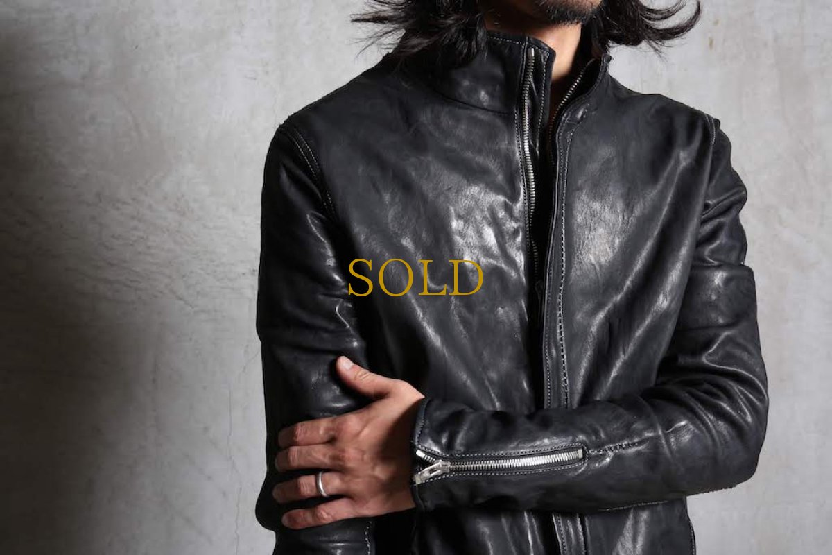 画像8: Linea_f by incarnation / インカネーション リネアエフ / MMXIX-V-41287 Z/F BLOUSON H/N MOTO #2 O/P ARM LINED (8)