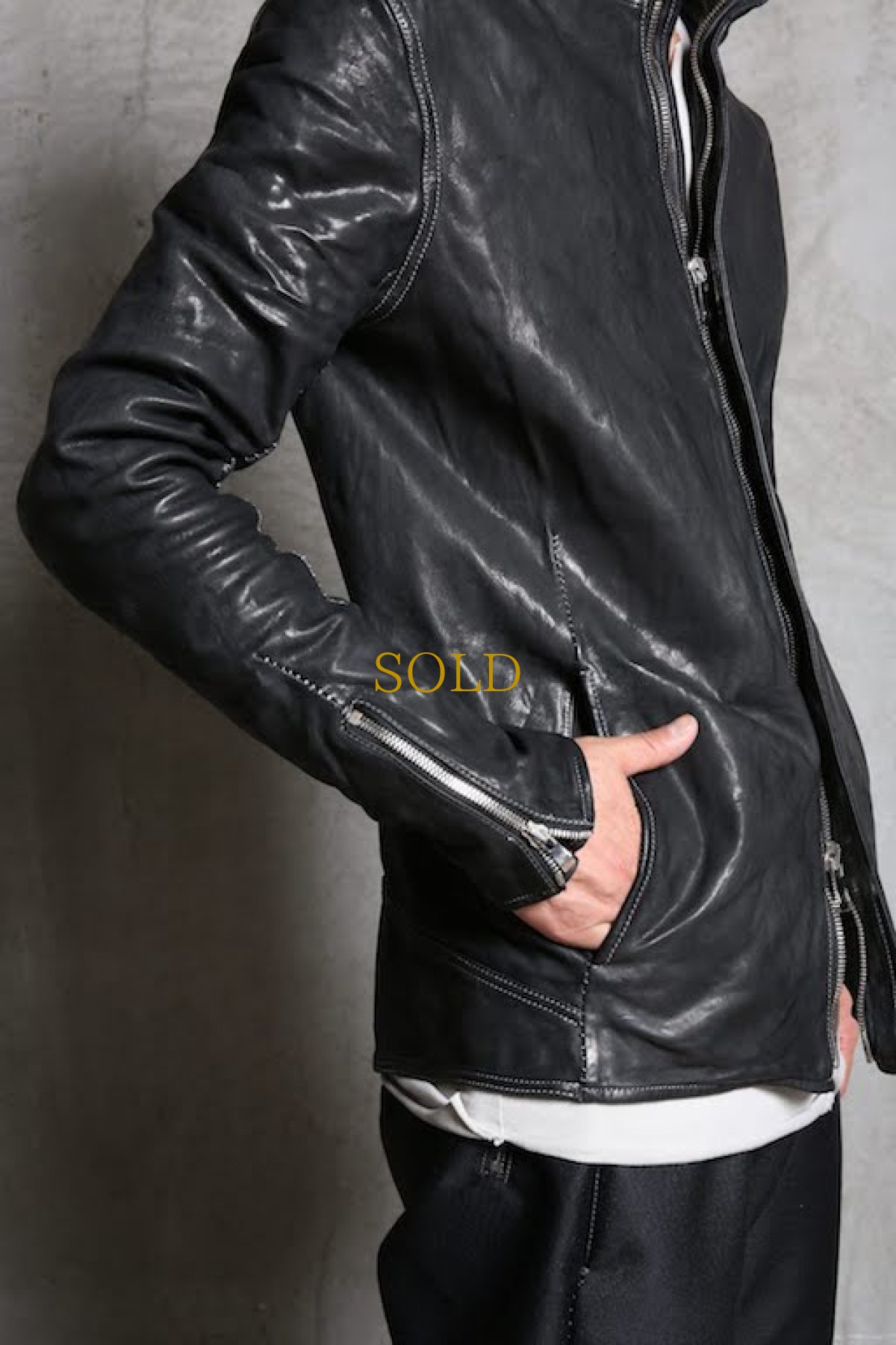画像12: Linea_f by incarnation / インカネーション リネアエフ / MMXIX-V-41287 Z/F BLOUSON H/N MOTO #2 O/P ARM LINED (12)