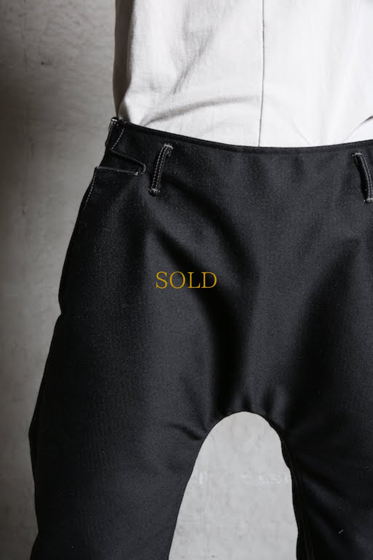 画像5: Linea_f by incarnation / インカネーション リネアエフ / MMXIX-6460W / WOOL CROPPED FLAT PANTS (5)