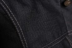 画像13: Linea_f by incarnation / インカネーション リネアエフ / MMXIX-V-41250W BLACK WOOL JEAN JACKET  (13)