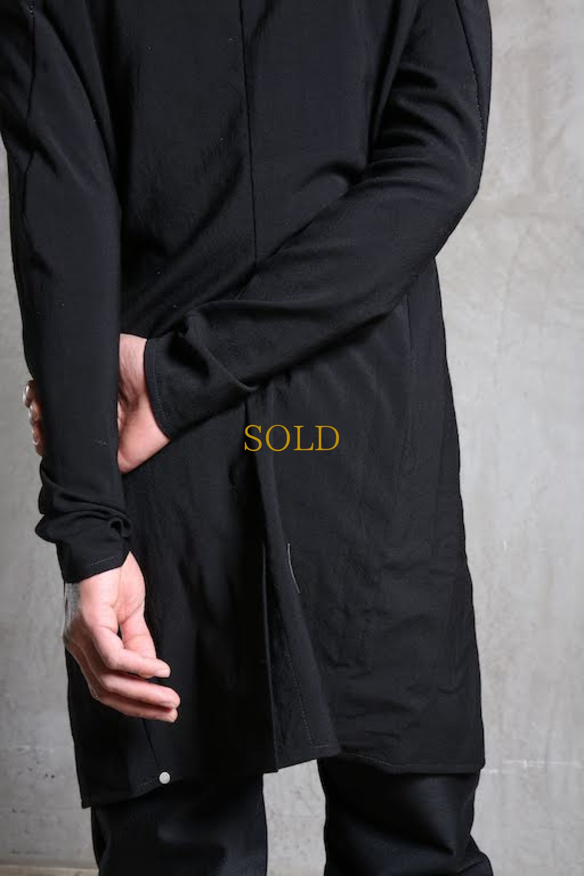 画像15: Linea_f by incarnation / インカネーション リネアエフ /MMXIX-V--5300 BAND COLLAR LONG SHIRTS COAT (15)