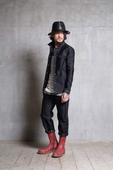 画像16: Linea_f by incarnation / インカネーション リネアエフ / MMXIX-V-41250W BLACK WOOL JEAN JACKET  (16)