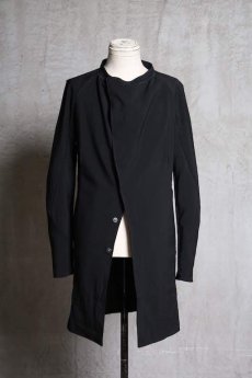 画像1: Linea_f by incarnation / インカネーション リネアエフ /MMXIX-V--5300 BAND COLLAR LONG SHIRTS COAT (1)