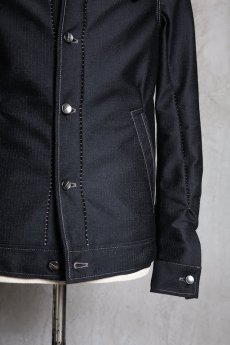 画像11: Linea_f by incarnation / インカネーション リネアエフ / MMXIX-V-41250W BLACK WOOL JEAN JACKET  (11)