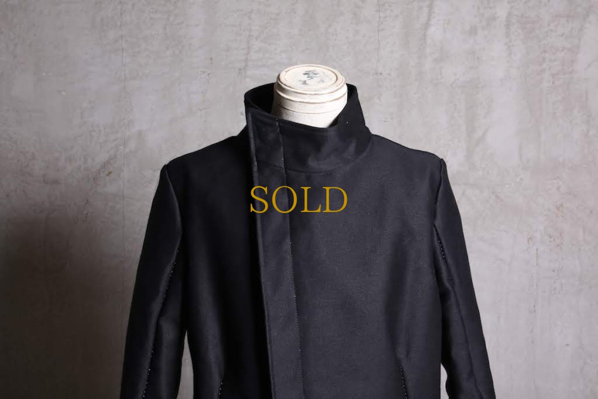 画像3: Linea_f by incarnation / インカネーション リネアエフ / MMXIX-V-5310 HIGH NECK BIAS LONG COAT (3)