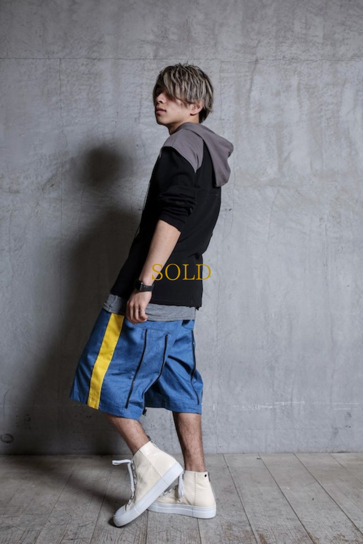 画像14: JUVENILE HALL ROLLCALL / ジュヴェナイルホールロールコール / 1263 / BONTAGE SIDE LINE WIDE HALF PANTS  (14)