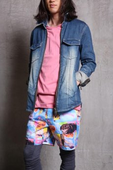 画像10: JUVENILE HALL ROLLCALL / ジュヴェナイルホールロールコール / 1266 / DISTOPIA PRINT SHORT PANTS (10)