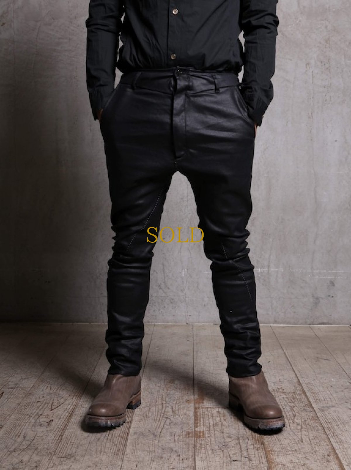 画像10: incarnation / インカネーション / 31981-6452 COTTON  ELASTANE DENIM LONG DARTS SARROUEL PANTS (10)