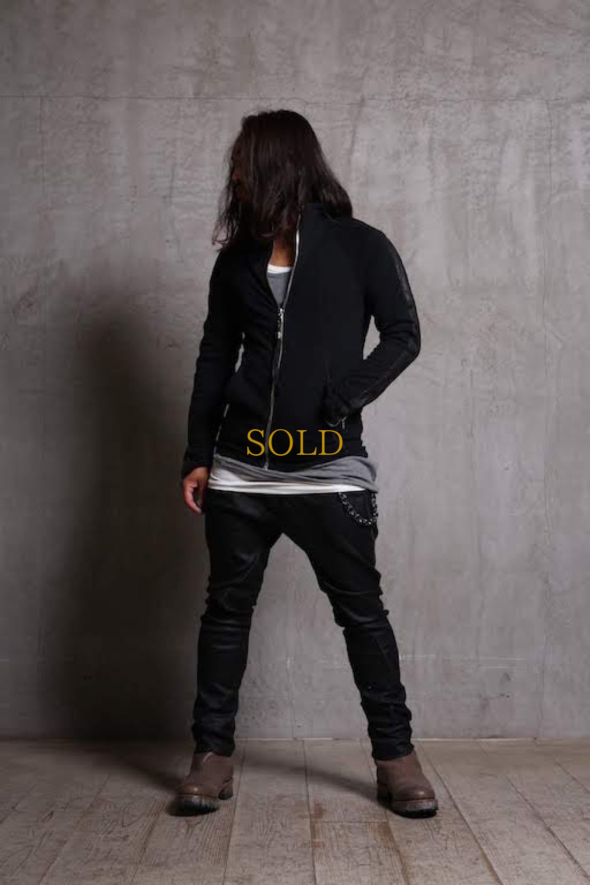 画像9: incarnation / インカネーション / 31981-6452 COTTON  ELASTANE DENIM LONG DARTS SARROUEL PANTS (9)