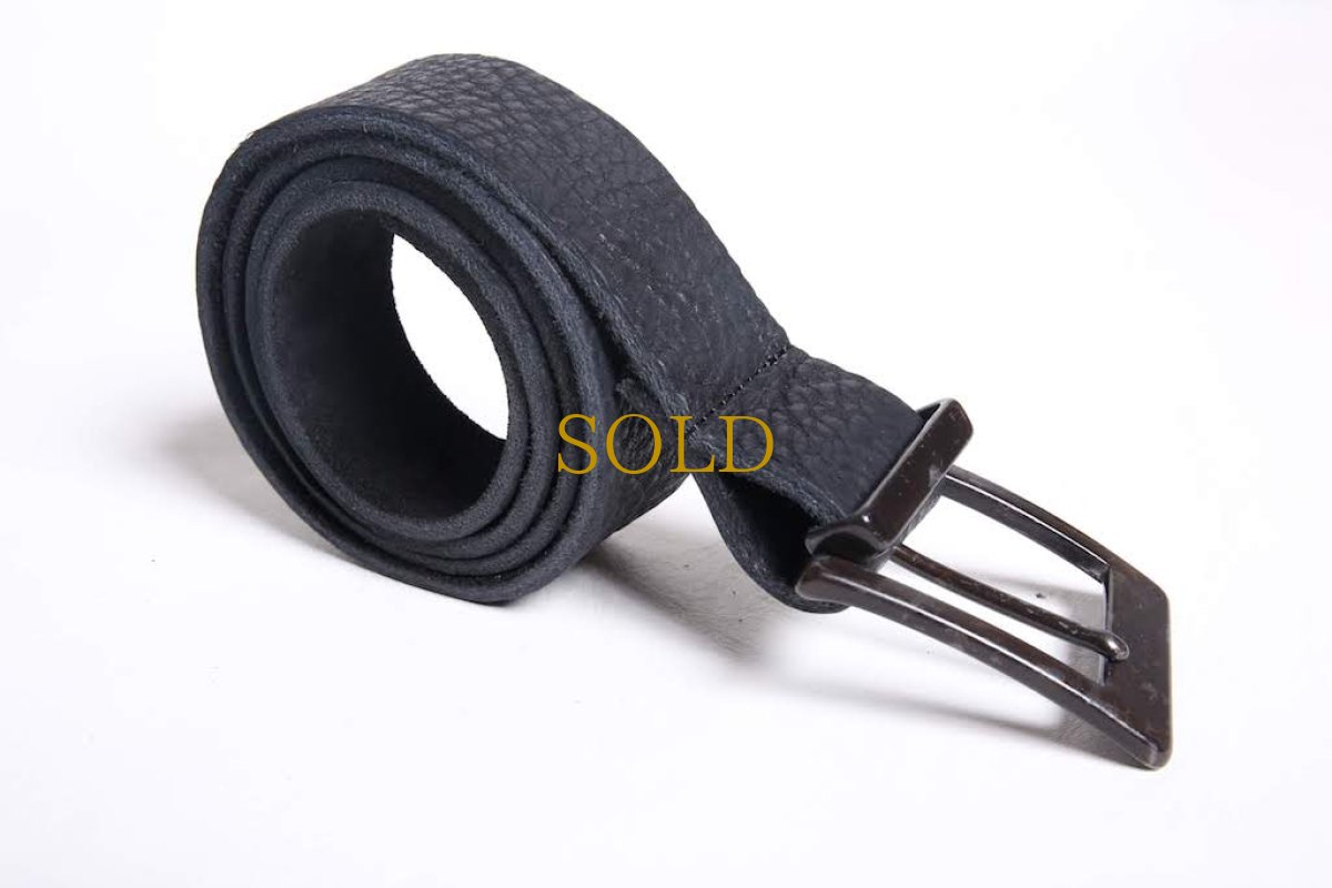 画像2: Thee OLD CIRCUS ''Old Number'' / 832 / Knock / ワイルドミンクレザー38mm バックル 10ホールベルト (2)