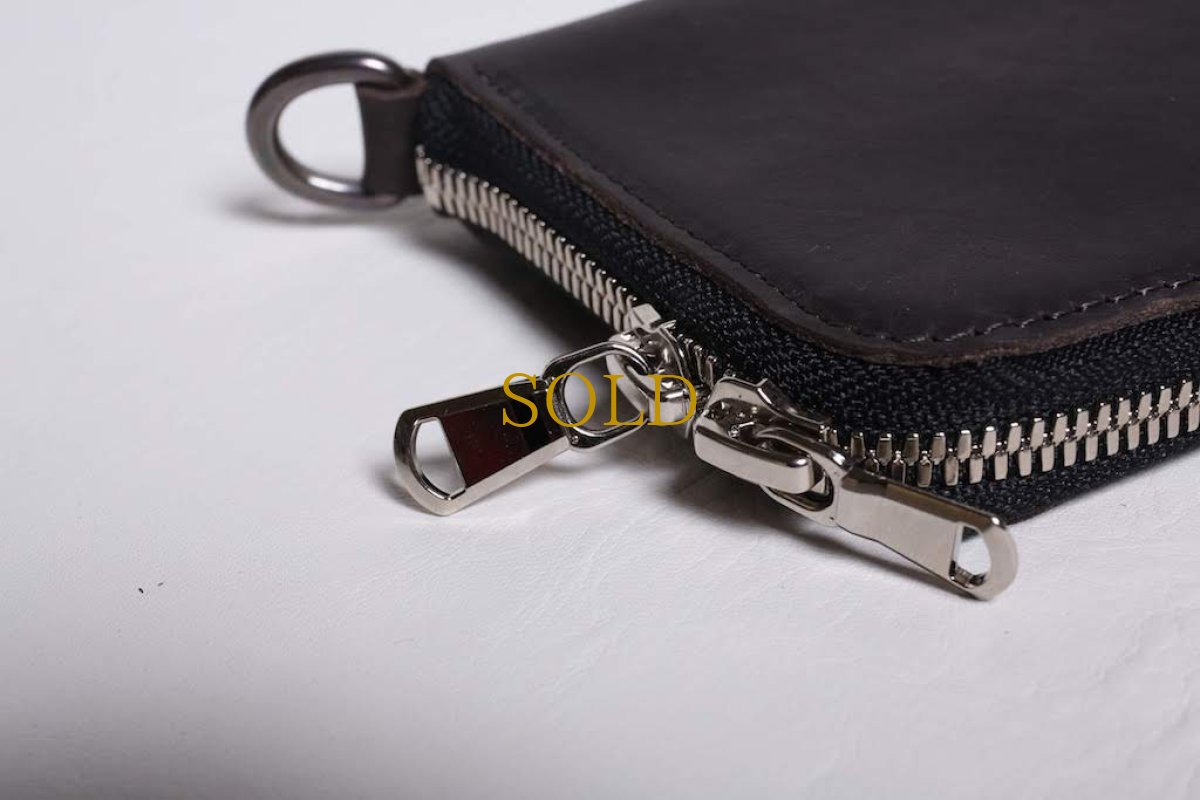 画像8: Thee OLD CIRCUS ''Old Number'' / 830 / Black Flower / リリィレザーセミロングダブルジップウォレット (8)