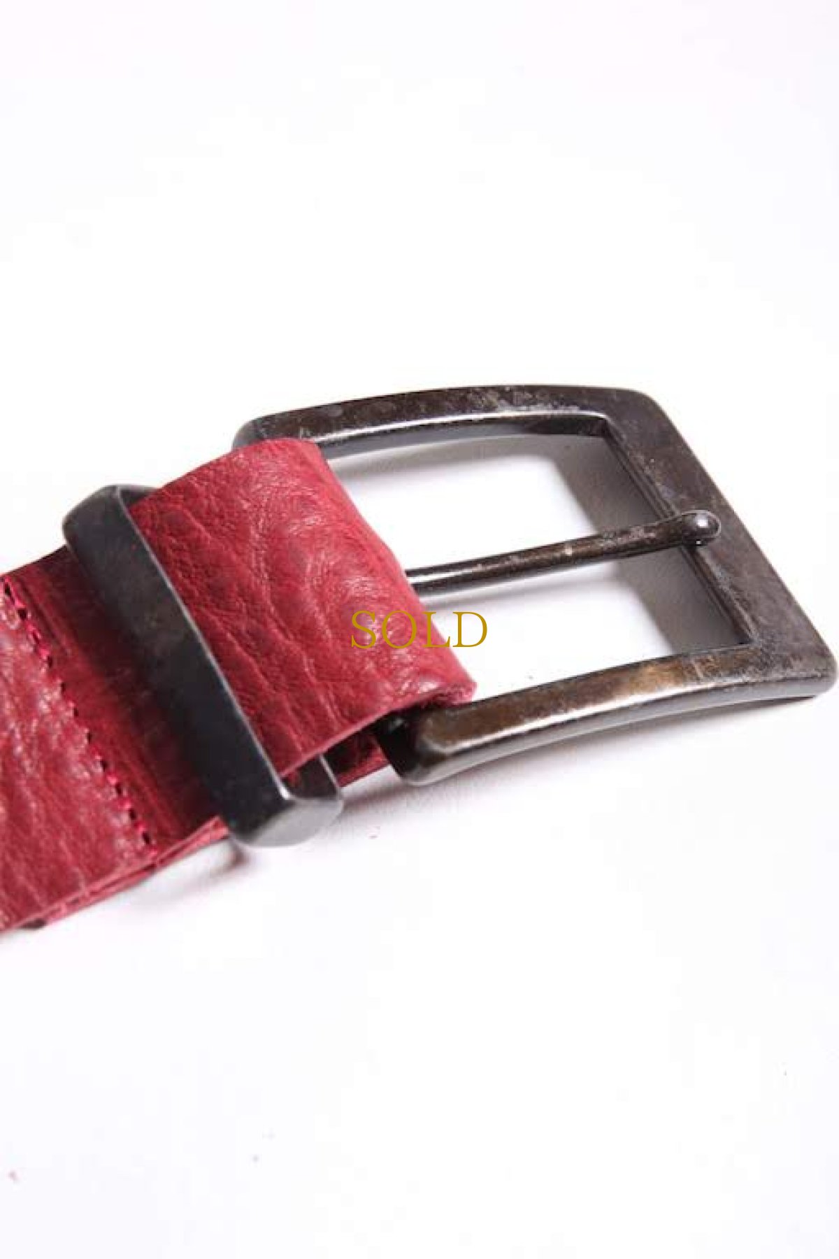 画像3: Thee OLD CIRCUS ''Old Number'' / 832 / Knock / ワイルドミンクレザー38mm バックル 10ホールベルト (3)