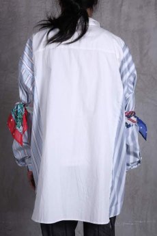 画像8: JUVENILE HALL ROLLCALL / ジュヴェナイルホールロールコール / 1340 / STRIPE SWITCHING BANDANA ARM SHIRTS   (8)