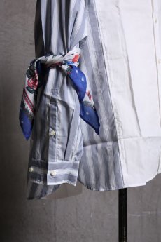 画像10: JUVENILE HALL ROLLCALL / ジュヴェナイルホールロールコール / 1340 / STRIPE SWITCHING BANDANA ARM SHIRTS   (10)