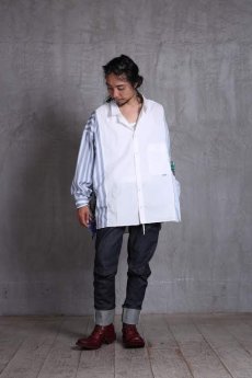 画像16: JUVENILE HALL ROLLCALL / ジュヴェナイルホールロールコール / 1340 / STRIPE SWITCHING BANDANA ARM SHIRTS   (16)