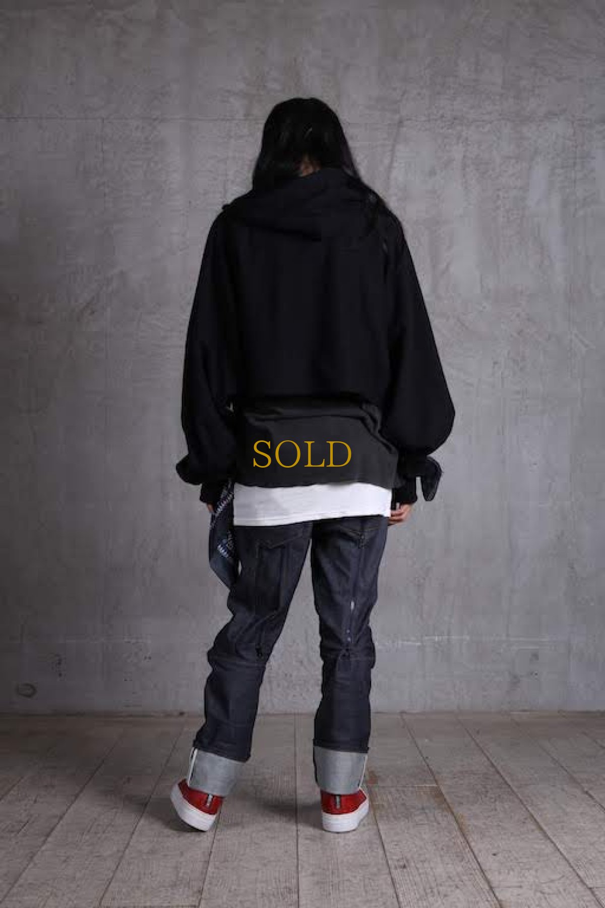 画像15: JUVENILE HALL ROLLCALL / ジュヴェナイルホールロールコール / 1363 / BANDANA LONG SLLEVE SHORT HOODIE (15)