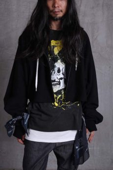 画像3: JUVENILE HALL ROLLCALL / ジュヴェナイルホールロールコール / 1363 / BANDANA LONG SLLEVE SHORT HOODIE (3)