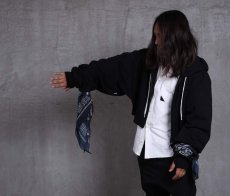 画像7: JUVENILE HALL ROLLCALL / ジュヴェナイルホールロールコール / 1363 / BANDANA LONG SLLEVE SHORT HOODIE (7)