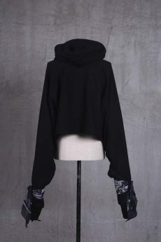 画像2: JUVENILE HALL ROLLCALL / ジュヴェナイルホールロールコール / 1363 / BANDANA LONG SLLEVE SHORT HOODIE (2)