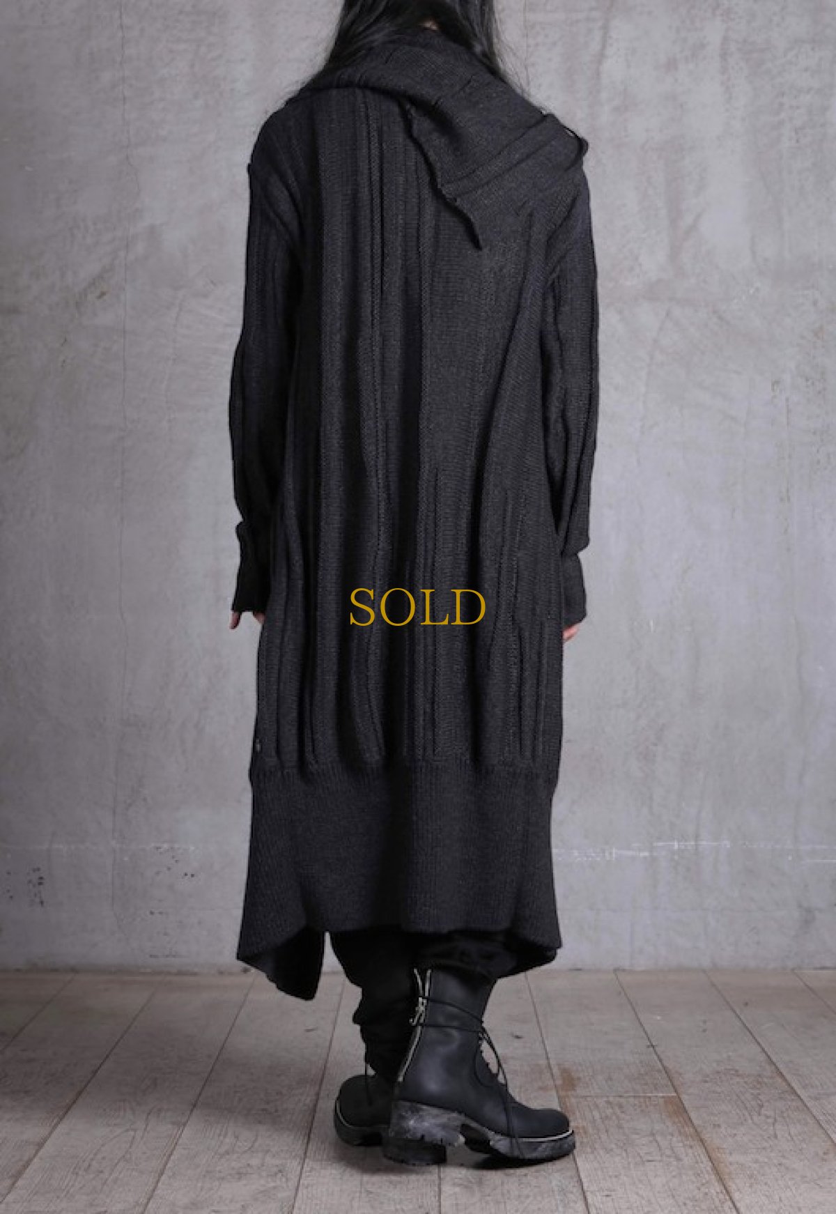 画像4: Nostra Santissima / ノストラ サンティッシマ / M03 Draping Long Knit Cardigan Coat (4)