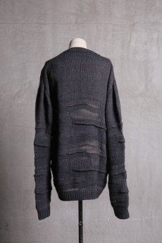 画像2: Nostra Santissima / ノストラ サンティッシマ / M01 Randam Weaving Knit Long Sleeve (2)