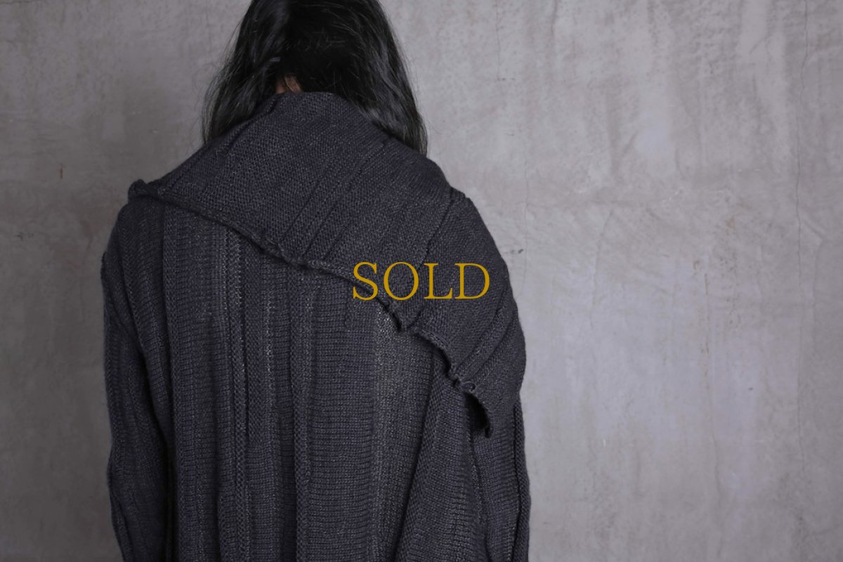 画像15: Nostra Santissima / ノストラ サンティッシマ / M03 Draping Long Knit Cardigan Coat (15)