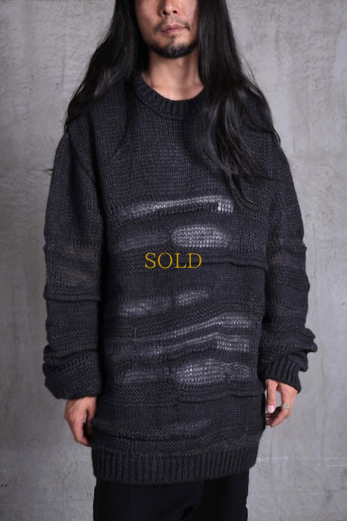 画像3: Nostra Santissima / ノストラ サンティッシマ / M01 Randam Weaving Knit Long Sleeve (3)