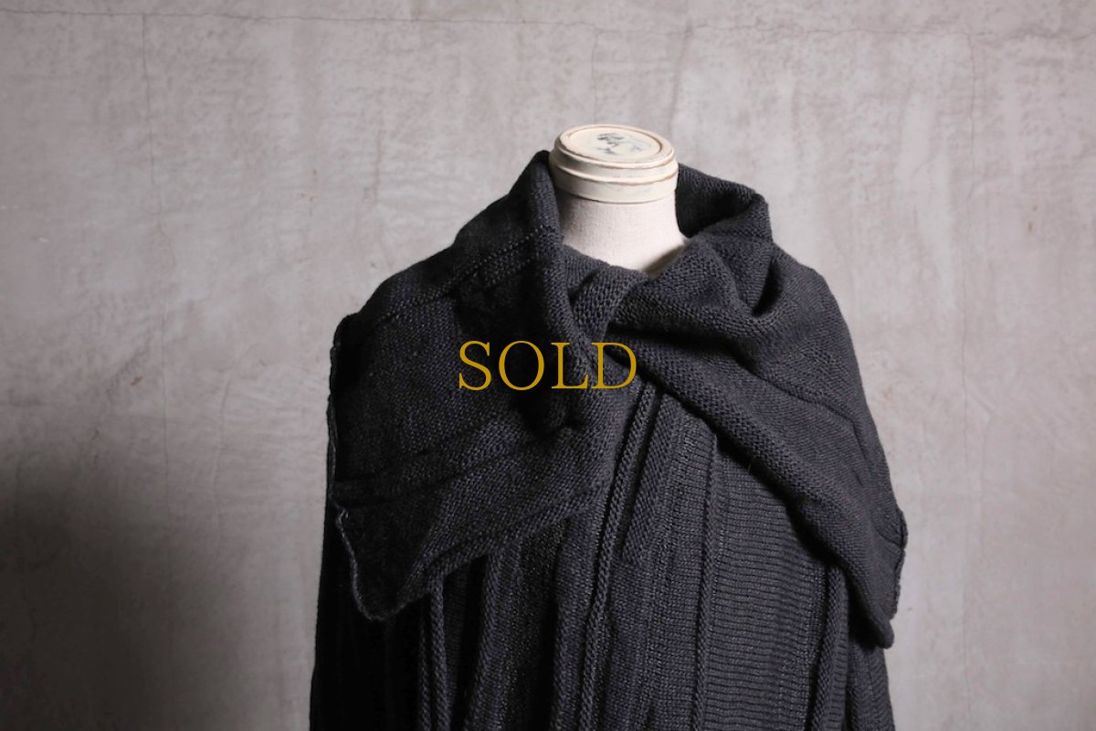 画像5: Nostra Santissima / ノストラ サンティッシマ / M03 Draping Long Knit Cardigan Coat (5)