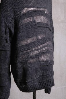 画像7: Nostra Santissima / ノストラ サンティッシマ / M01 Randam Weaving Knit Long Sleeve (7)