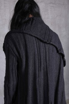 画像8: Nostra Santissima / ノストラ サンティッシマ / M03 Draping Long Knit Cardigan Coat (8)