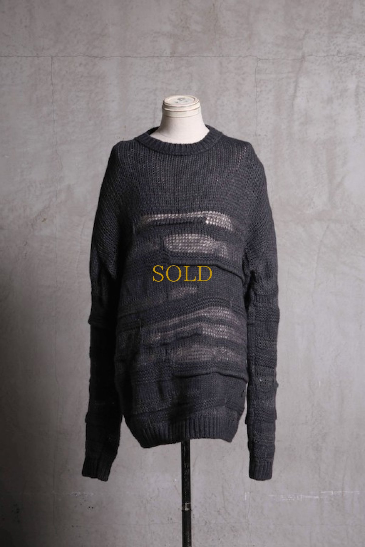 画像1: Nostra Santissima / ノストラ サンティッシマ / M01 Randam Weaving Knit Long Sleeve (1)